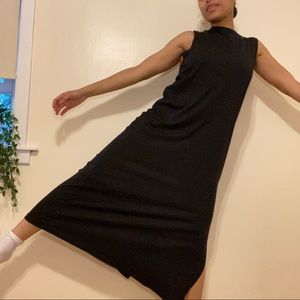 H&M Black Maxi T-Shirt Tank Dress